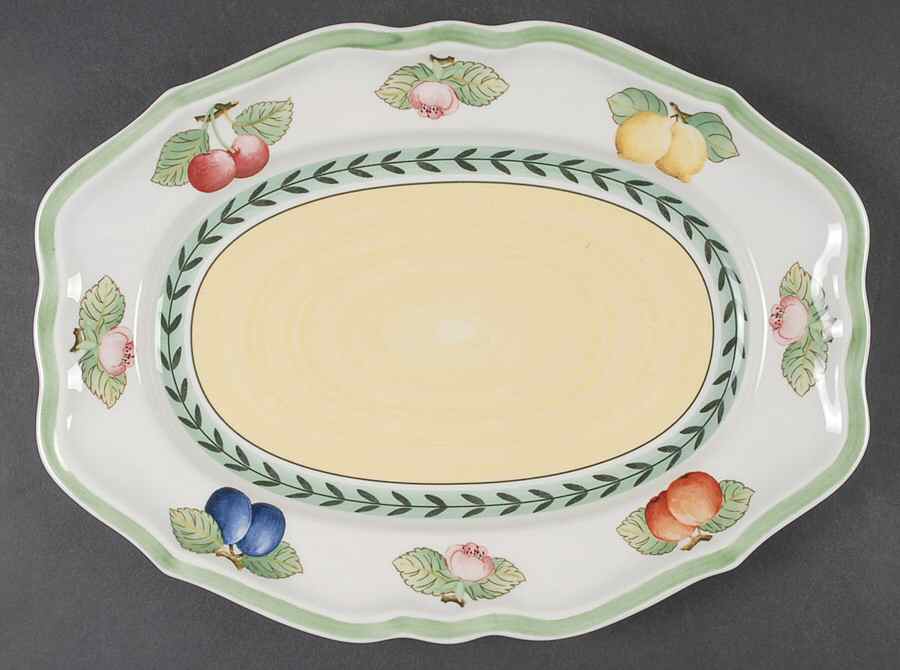 French Garden Fleurence 11" Oval Serving Platter by Villeroy & Boch-1