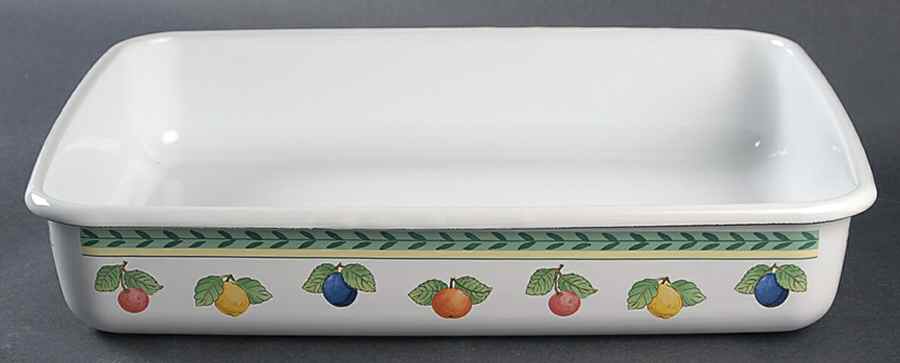 French Garden Fleurence 11" Metal Rectangular Baker by Villeroy & Boch-1
