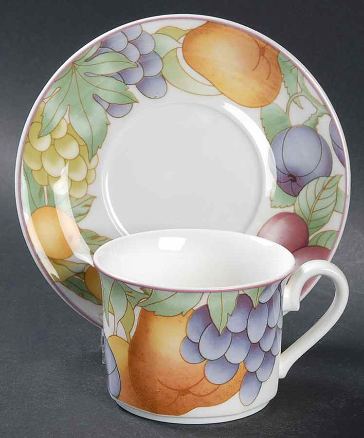 Frutteto Flat Demitasse Cup & Saucer Set by Villeroy & Boch-1