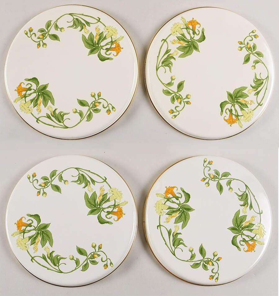 Geranium (Non Ribbed Rim) Round Steel Stove Cover - Set of 4 by Villeroy & Boch-1