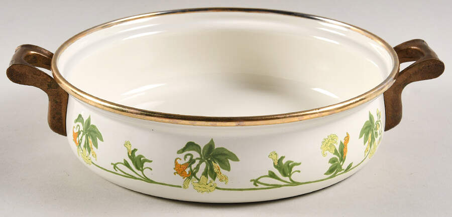 Geranium (Non Ribbed Rim) 1.5 Quart Metal Covered Casserole, No Lid by Villeroy & Boch-1
