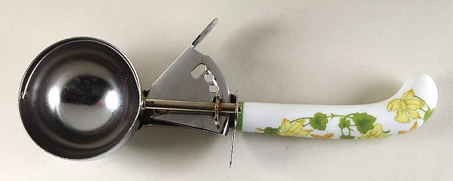 Geranium (Non Ribbed Rim) Ceramic Handled Ice Cream Scoop by Villeroy & Boch-1