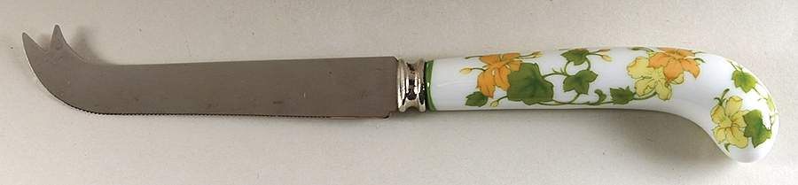 Geranium (Non Ribbed Rim) Cheese Knife with Stainless Blade by Villeroy & Boch-1
