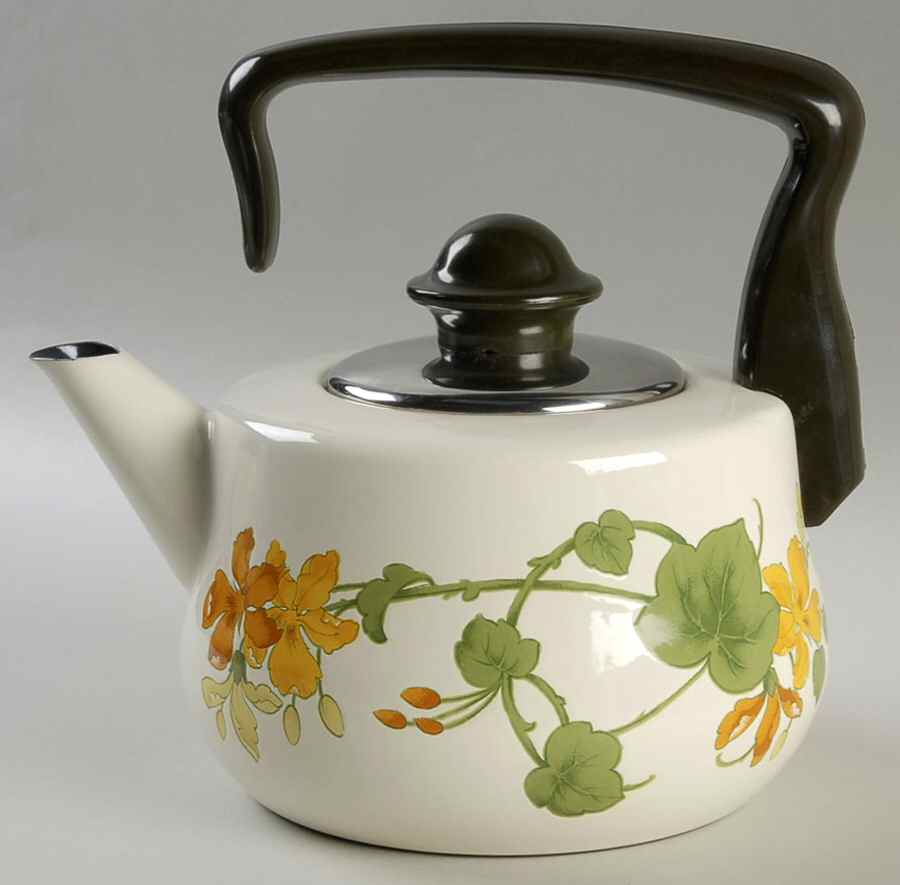 Geranium (Non Ribbed Rim) Metal Kettle & Lid by Villeroy & Boch-1