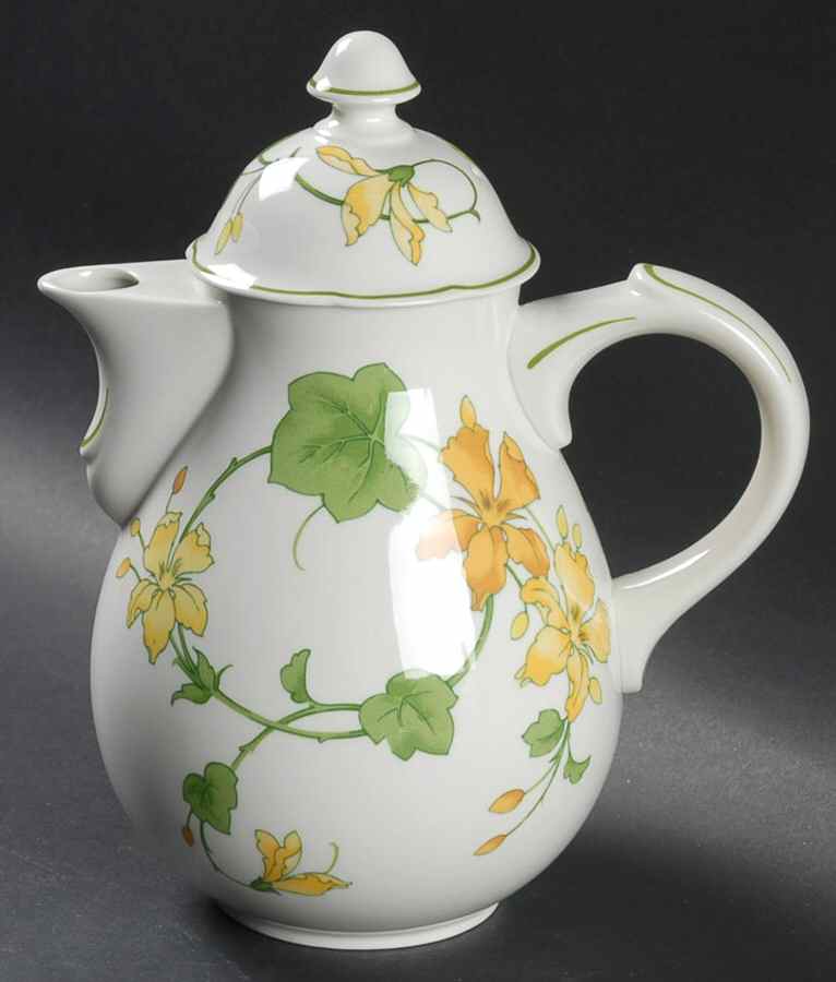 Geranium (Non Ribbed Rim) Mini Coffee Pot & Lid by Villeroy & Boch-1