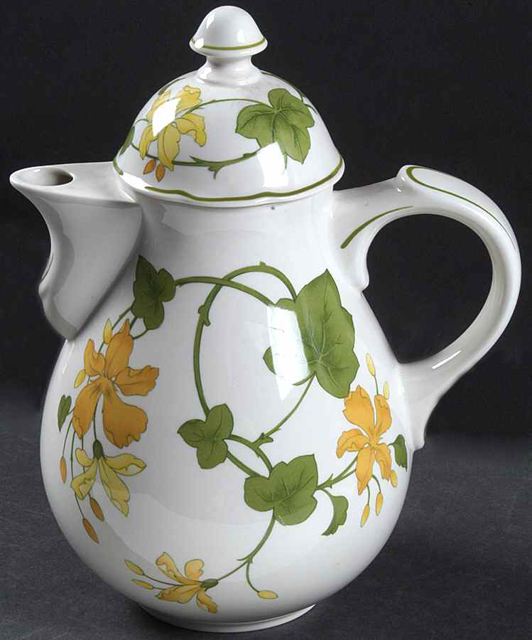 Geranium (Non Ribbed Rim) Coffee Pot & Lid by Villeroy & Boch-1