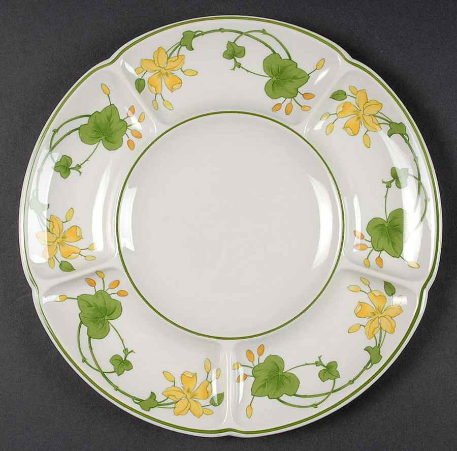 Geranium (Non Ribbed Rim) Fondue Plate by Villeroy & Boch-1