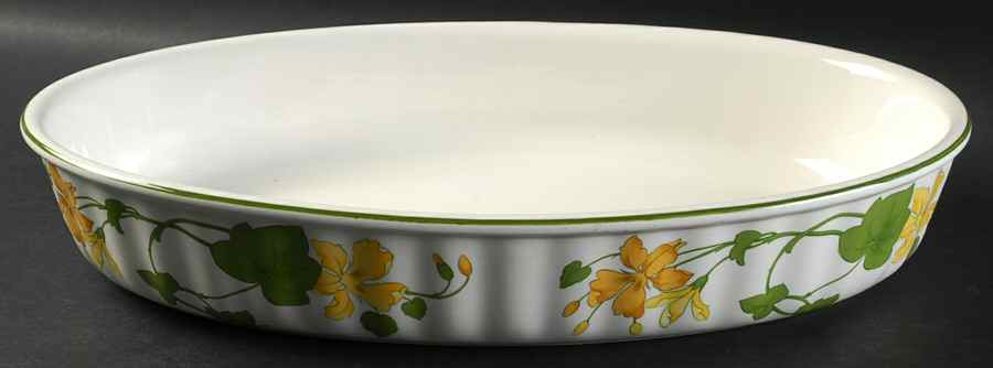 Geranium (Non Ribbed Rim) 14" Oval Baker by Villeroy & Boch-1