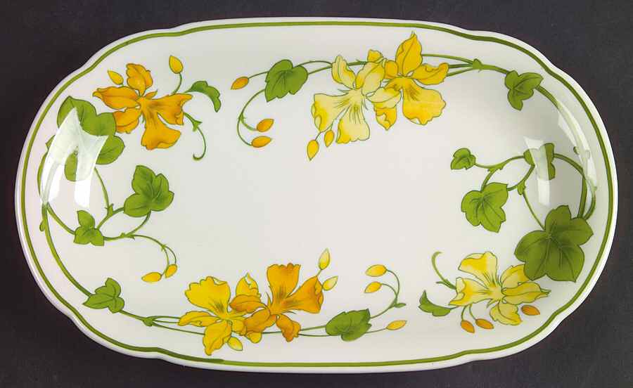 Geranium (Non Ribbed Rim) Pickle Dish by Villeroy & Boch-1