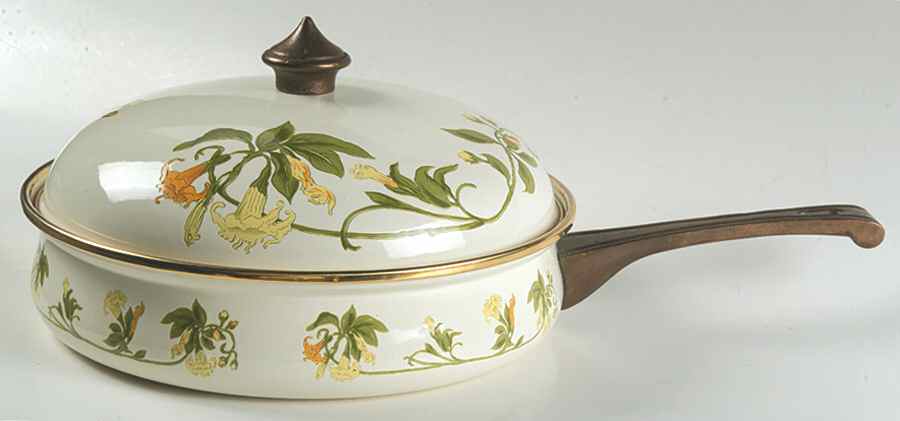 Geranium (Non Ribbed Rim) 10" Metal Skillet & Lid by Villeroy & Boch-1