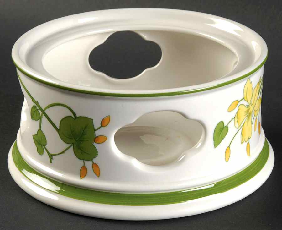 Geranium (Non Ribbed Rim) Bottom for 2 Pc Warmer Stand by Villeroy & Boch-1