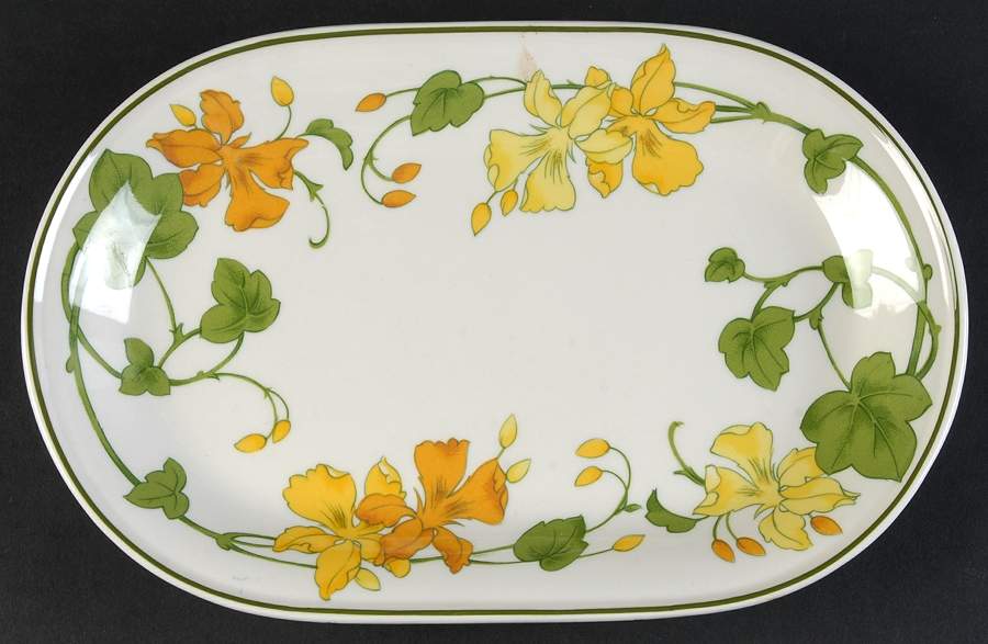Geranium (Non Ribbed Rim) Pickle Dish by Villeroy & Boch-1