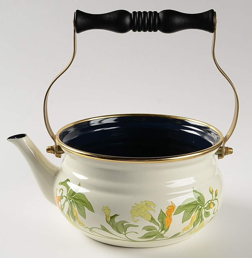 Geranium (Non Ribbed Rim) Metal Kettle No Lid by Villeroy & Boch-1