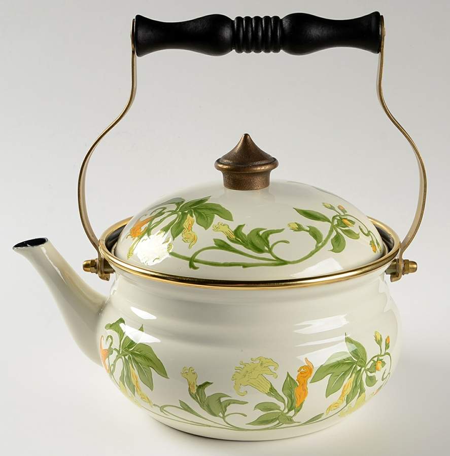 Geranium (Non Ribbed Rim) Metal Kettle & Lid by Villeroy & Boch-1
