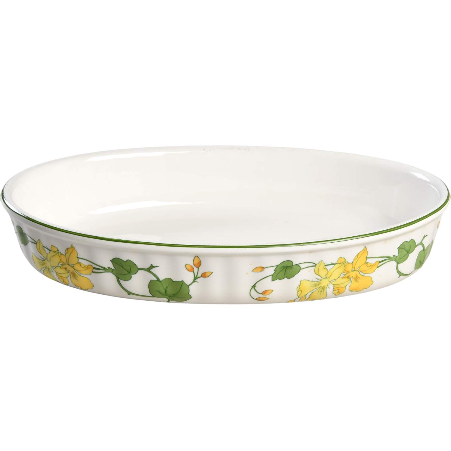 Geranium (Ribbed Rim) 13" Oval Baker by Villeroy & Boch-1