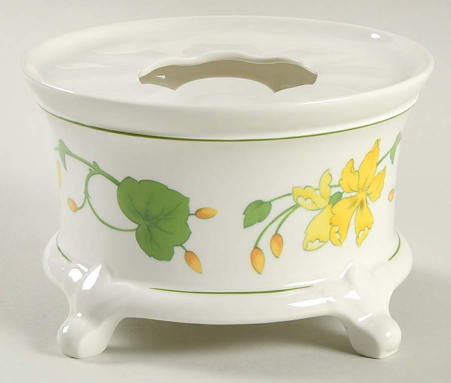 Geranium (Ribbed Rim) Warmer Stand No Burner by Villeroy & Boch-1