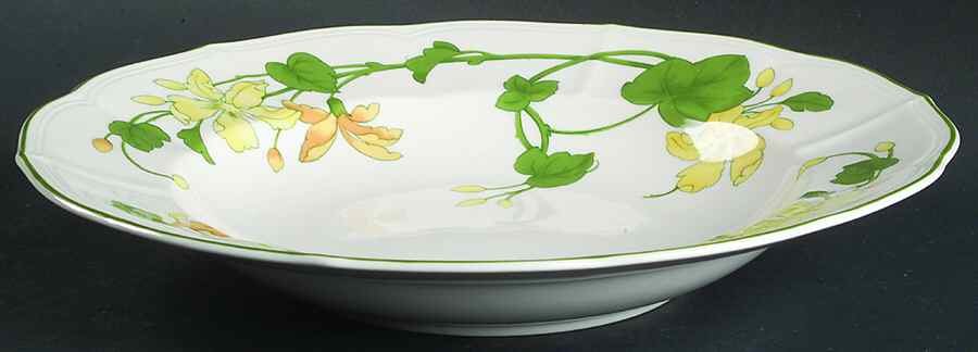 Geranium (Ribbed Rim) Large Rim Soup Bowl by Villeroy & Boch-1