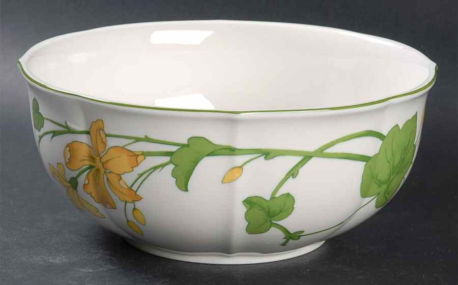 Geranium (Ribbed Rim) 7" Round Vegetable Bowl by Villeroy & Boch-1