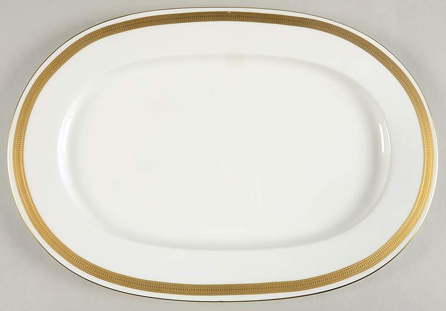 Gold Brocade 16" Oval Serving Platter by Villeroy & Boch-1