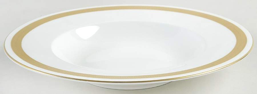 Gold Brocade Large Rim Soup Bowl by Villeroy & Boch-1