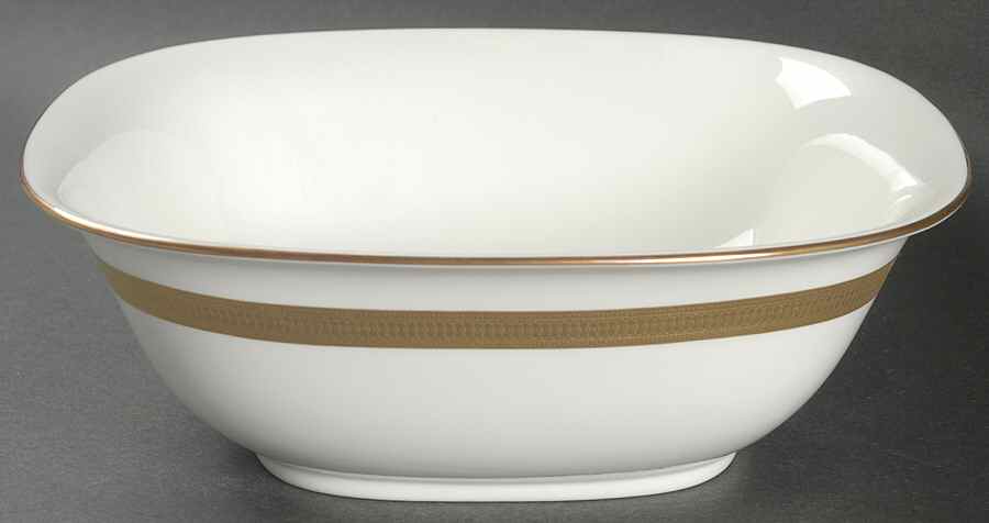 Gold Brocade 8" Square Vegetable Bowl by Villeroy & Boch-1