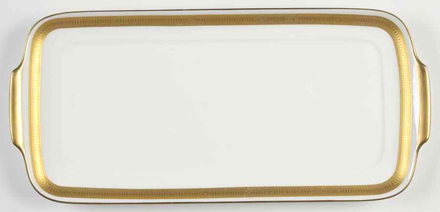 Gold Brocade Large Sandwich Tray by Villeroy & Boch-1