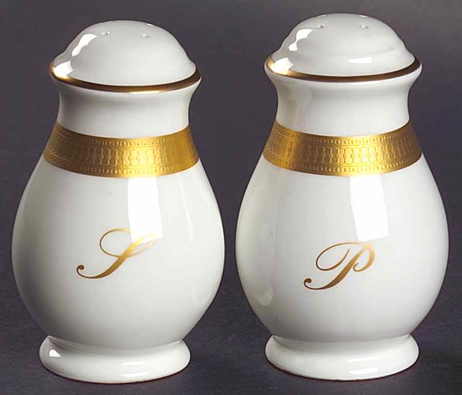 Gold Brocade Salt & Pepper Set by Villeroy & Boch-1
