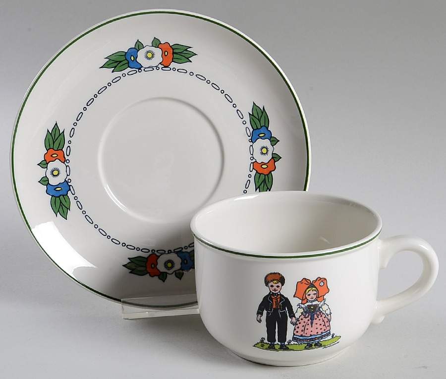 Hansi D'Alsace Flat Cup & Saucer Set by Villeroy & Boch-1