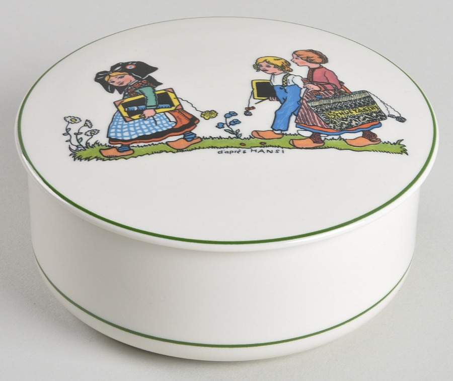 Hansi D'Alsace 4" Candy Box & Lid by Villeroy & Boch-1