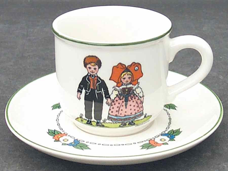 Hansi D'Alsace Flat Demitasse Cup & Saucer Set by Villeroy & Boch-1