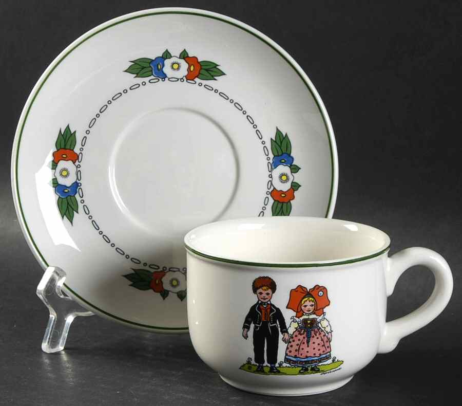Hansi D'Alsace Flat Cup & Saucer Set by Villeroy & Boch-1