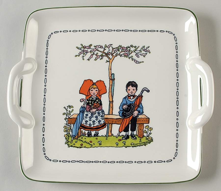 Hansi D'Alsace Square Handled Cake Plate by Villeroy & Boch-1