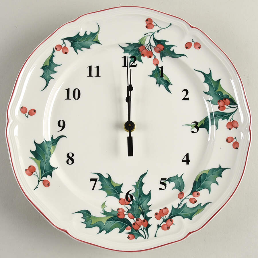 Holly 1-2" depth  Clock Plate HC by Villeroy & Boch-1