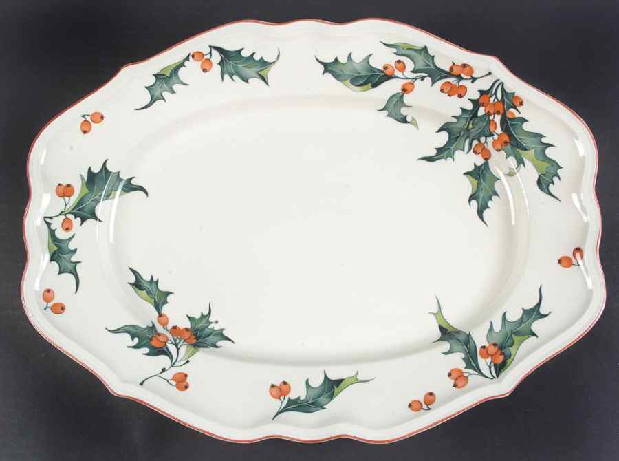 Holly 17" Oval Serving Platter by Villeroy & Boch-1