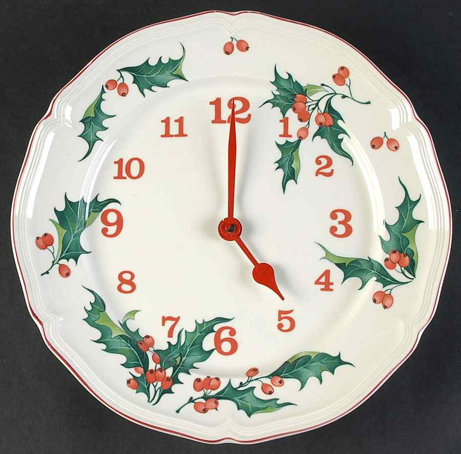 Holly Clock Plate by Villeroy & Boch-1