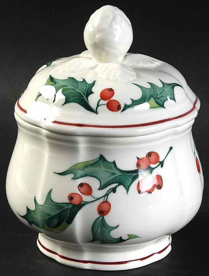 Holly Sugar Bowl & Lid by Villeroy & Boch-1