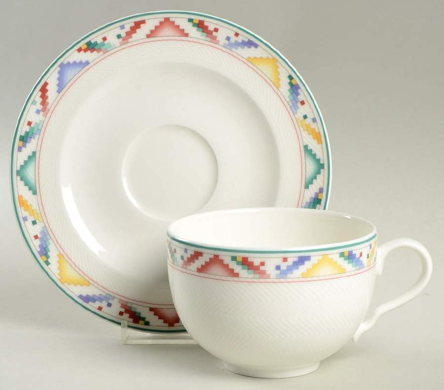 Indian Look Breakfast Cup & Saucer Set by Villeroy & Boch-1