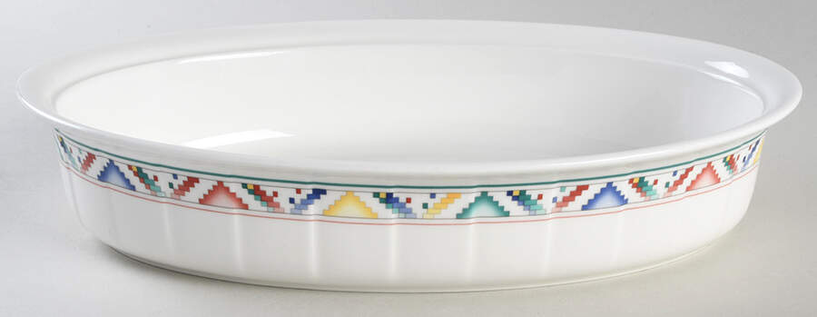 Indian Look 11" Oval Baker by Villeroy & Boch-1