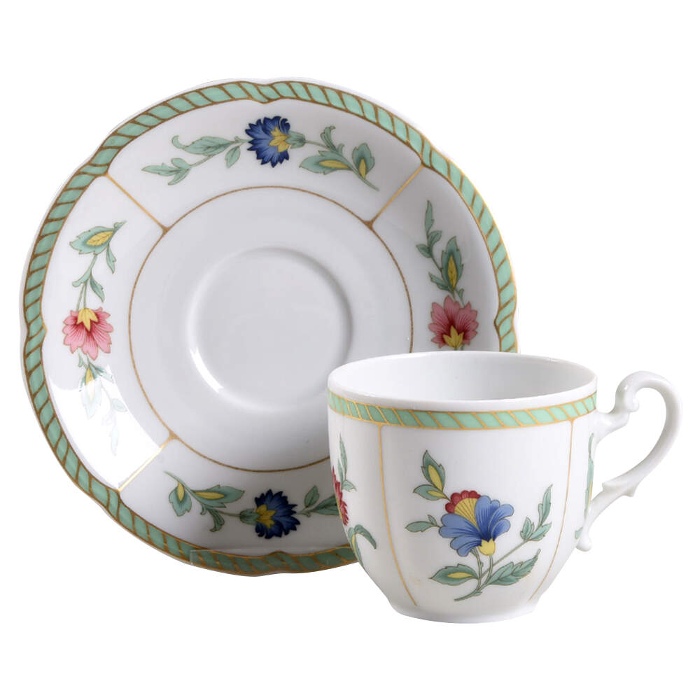 Indian Summer Flat Cup & Saucer Set by Villeroy & Boch-1