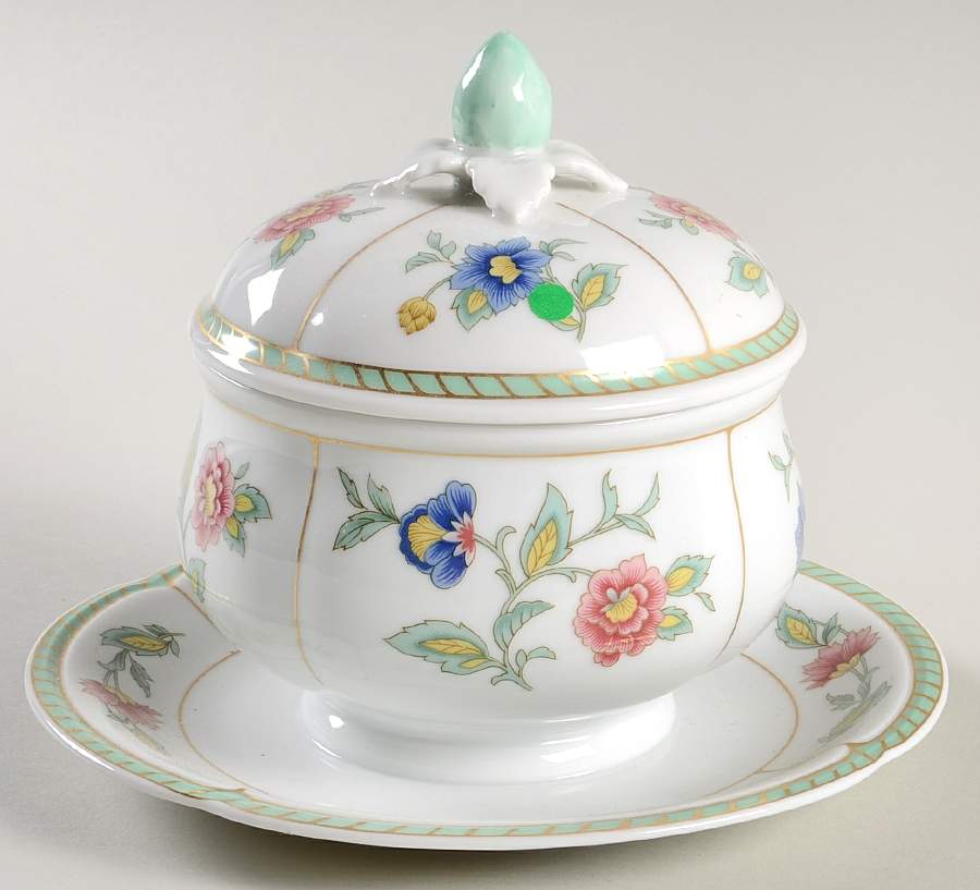 Indian Summer Gravy Boat w/Attached Underplate & Lid by Villeroy & Boch-1