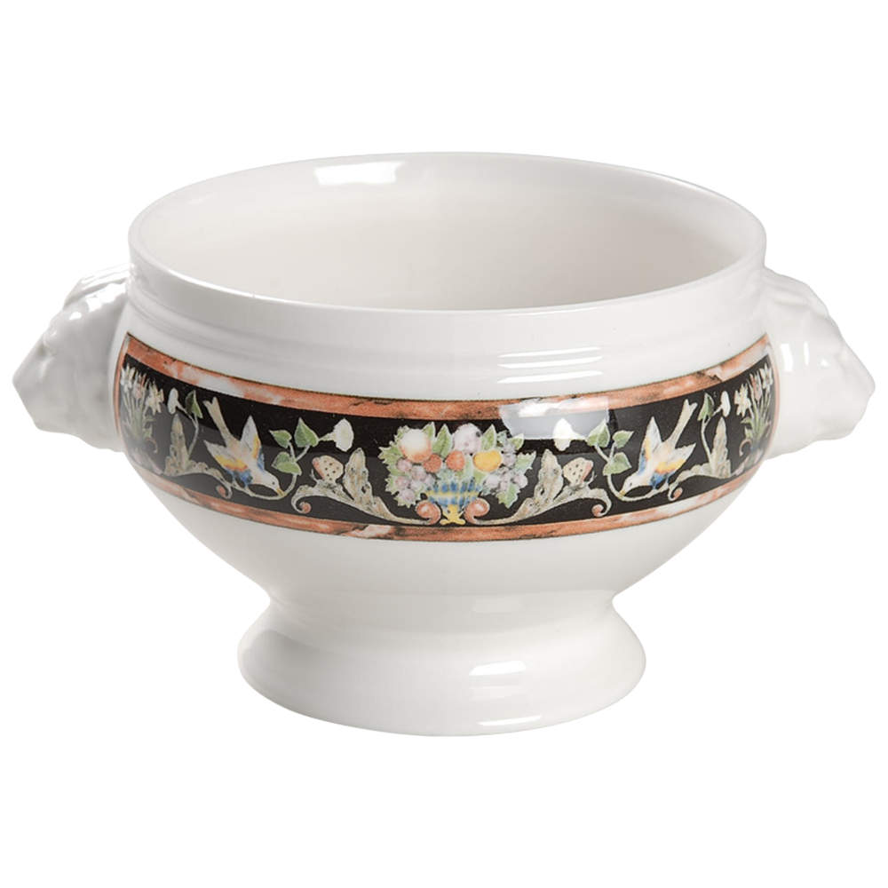 Intarsia Lion Bowl with Lion Head Handles by Villeroy & Boch-1