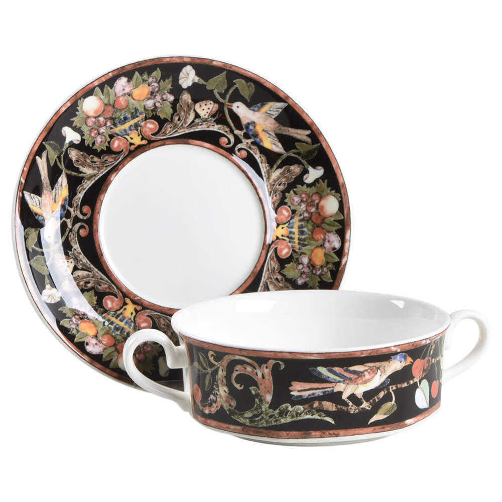 Intarsia Flat Cream Soup Bowl & Breakfast Saucer Set by Villeroy & Boch-1