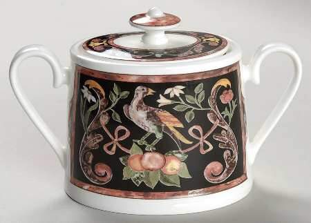 Intarsia Oval Sugar Bowl & Lid by Villeroy & Boch-1