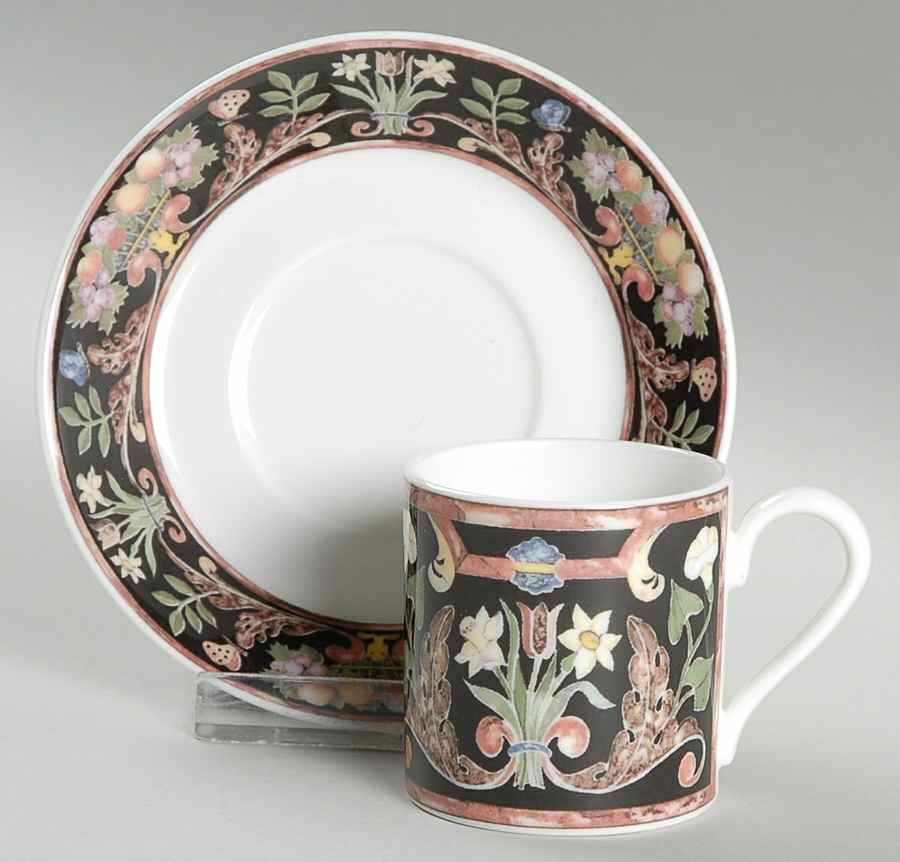 Intarsia Flat Demitasse Cup & Saucer Set by Villeroy & Boch-1