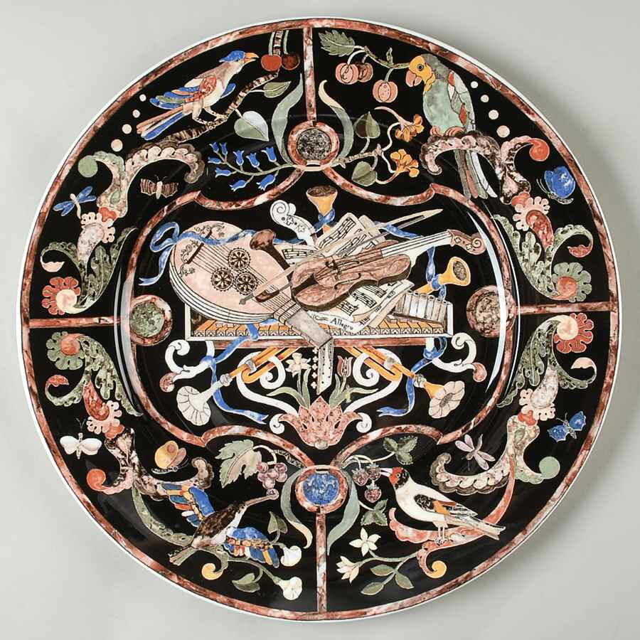 Intarsia 13" Chop Plate (Round Platter) by Villeroy & Boch-1