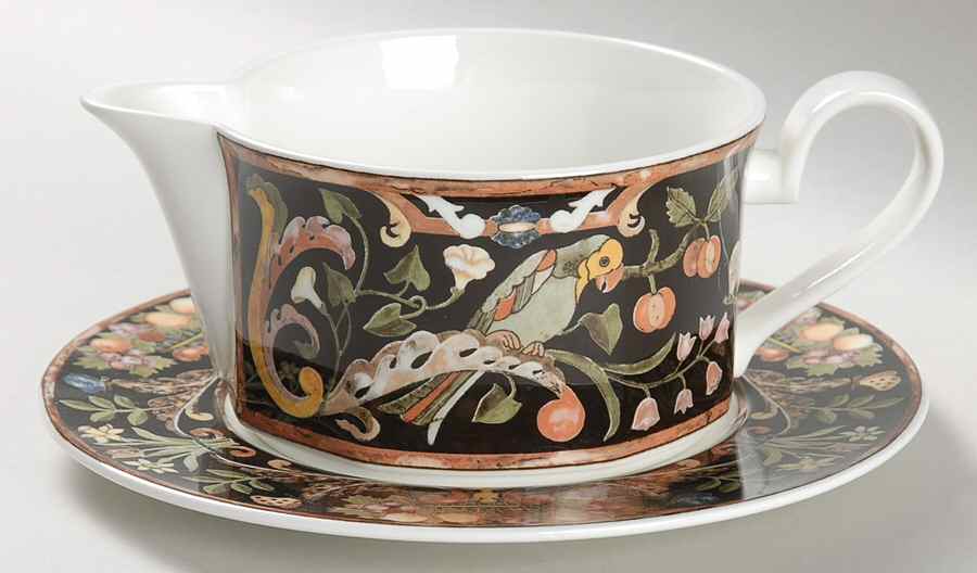 Intarsia Round Gravy Boat & Bread and Butter Stand by Villeroy & Boch-1