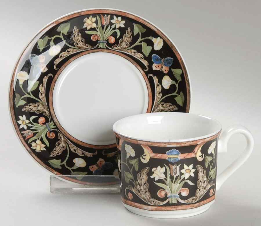 Intarsia Flat Demitasse Cup & Saucer Set by Villeroy & Boch-1
