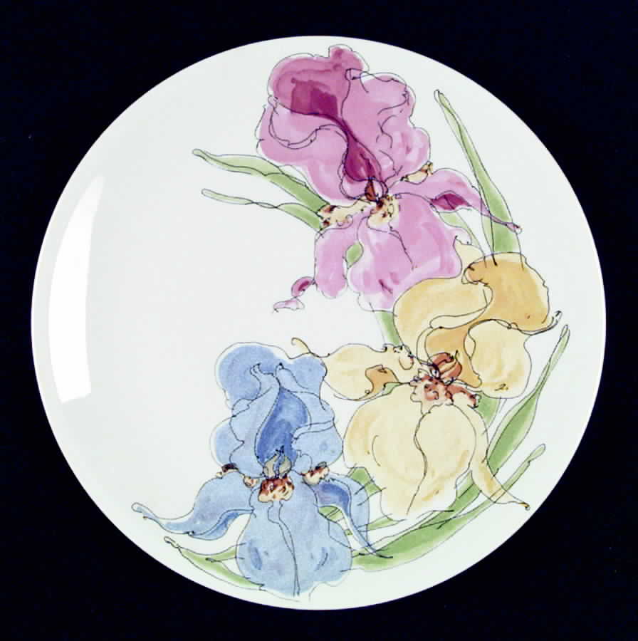 Iris Yellow Pink Blue Dinner Plate by Villeroy & Boch-1