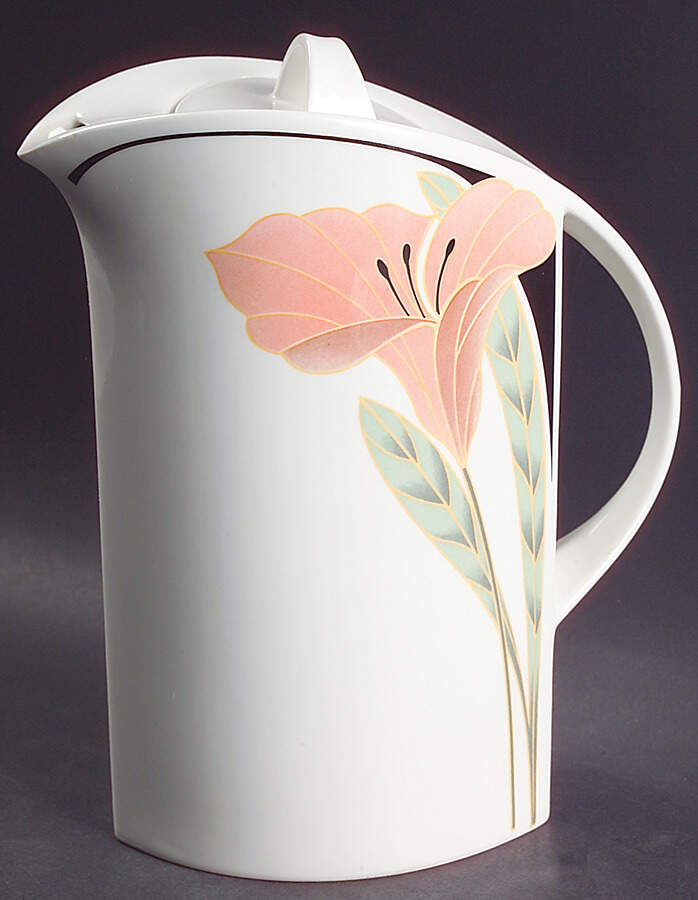 Iris Peach and Black Coffee Pot & Lid by Villeroy & Boch-1