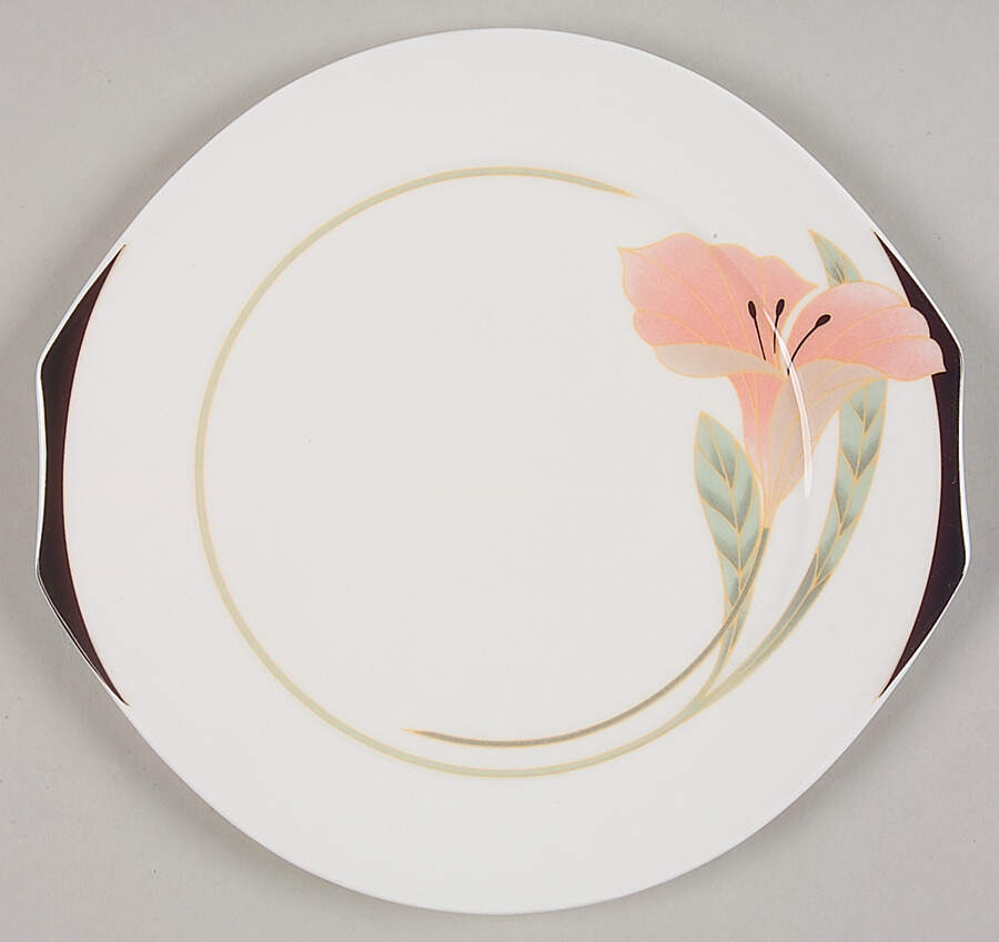 Iris Peach and Black Salad Plate by Villeroy & Boch-1